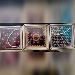 Otagiri Multicolor Geometric Coasters Set